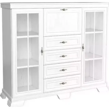 Vinotéka Vitrine Kora 158cm Bílá, KK7