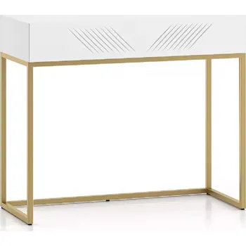 Kancelářská sestava Komoda Clearing 06 bílá/zlatá