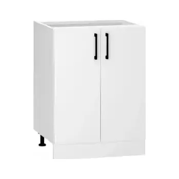 Kuchyňská skříňka Denis D60 bílý satén mat/bílá