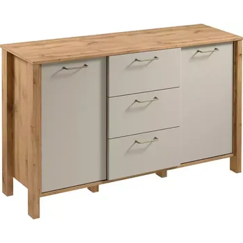 Kancelářská sestava Komoda Indygo K2D3S dub wotan-beige