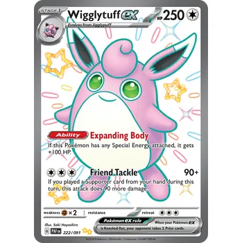 Společenská hra Pokémon Wigglytuff ex 222/091 - Paldean Fates