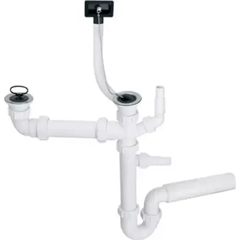 Sifon Dřezový sifon dvojitý trubkový
