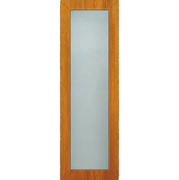 Světlík ke vchodovým dveřím zlatý dub 40x198 ornamentní sklo