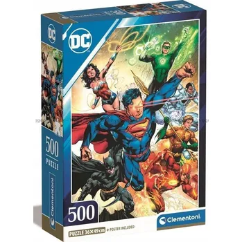 Puzzle Puzzle Clementoni 500 dílků Compact DC Comics Liga spravedlivých