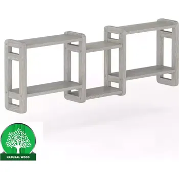 Obývací stěna Polička borovice PK103-130x44x19 grey