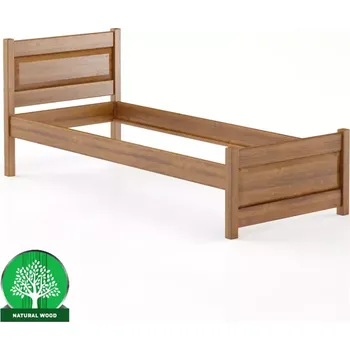 Ložnicová sestava Postel Buk Lk120–90x200 koňak