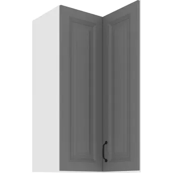 Kuchyňská Skříňka STILO DUSTGREY/BÍLÝ 60X60 GN-90 2F (90°)