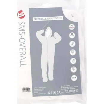 Jednorázový oděv Leipold Doehle 2515 CleanGO SMS Overall vel. Oblečení: XXXL bílá