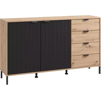 Kancelářská sestava Komoda Vandea 3K4F artisan/černá 11013378