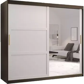 Předsíňová stěna Skříň Amiro 2 200 černý/bílý