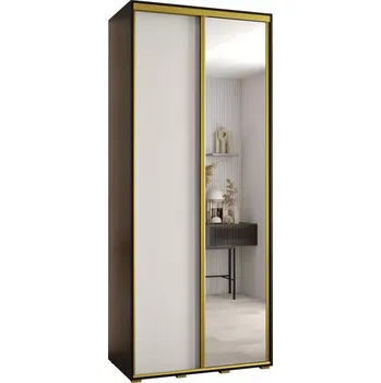 Předsíňová stěna Skříň 45 Canaris 3 120 černá/bílá/gold