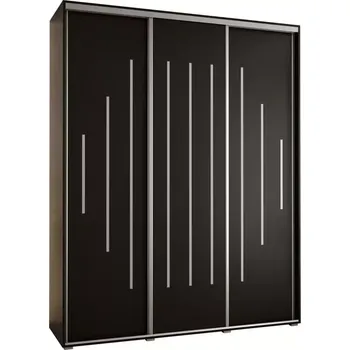 Předsíňová stěna Skříň 45 Canaris 12 190 černá/silver