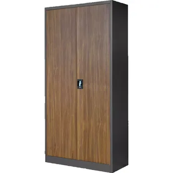 Kancelářská sestava Skříň Jan kov antracit/ořech