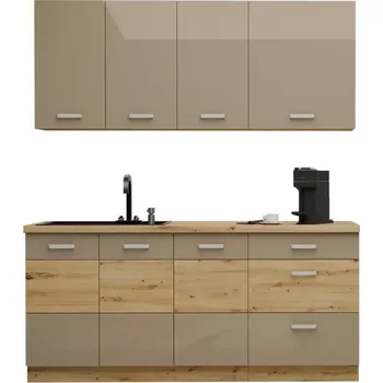 Kuchyňská linka Kuchyňská linka Artisan cappuccino 180cm bez pracovní desky