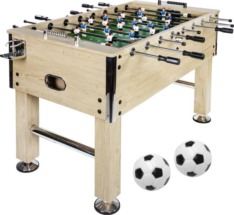 GamesPlanet® Profi fotbálek Leeds, 140 x 73 x 87 cm, světlý
