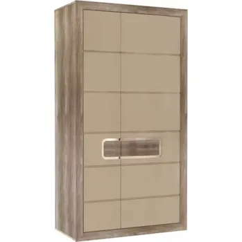 Kancelářská sestava Skříň Tiziano Tzs721r Starožitný Dub / Béžový Lesk