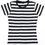 Mantis Dámské triko z organické bavlny P110S Black-White M