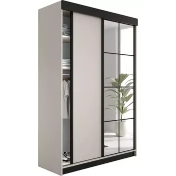 Ložnicová sestava Skříň Lamaro 138 kašmír + černé vložky