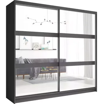 Předsíňová stěna Skříň Fino 12 šedá grafit