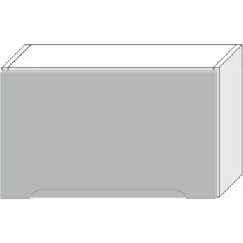 Kuchyňská skříňka Kuchyňská Skříňka Zoya W60okgr Světle Šedá Mat/Bílý