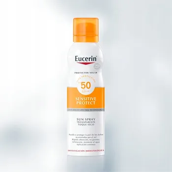 Přípravek na opalování Eucerin Sensitive Protect SPF 50 Opalovací sprej s filtrem 200 ml