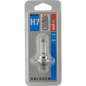Povinná bezpečnostní výbava Žárovka 12V H7 55W Unitec blistr