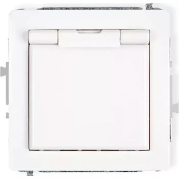 Elektrická zásuvka Zásuvka vodotěsná bílá d dgpb-1z