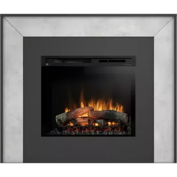 Elektrický krb Zuni 28 černá/beton