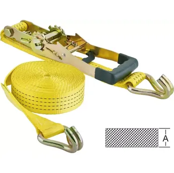 Upínací popruh Popruh s ráčnou 50 mm x 8 m + zahrocený hák