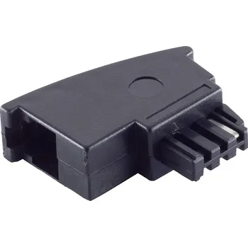 Shiverpeaks telefonní adaptér [1x telefonní zástrčka TAE-F - 1x RJ11 zásuvka 6p4c] černá