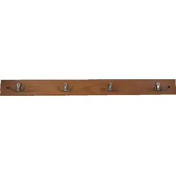 Předsíňová stěna Věšák 4 kovové úchyty hnědá