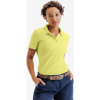 Dámské tričko INESIS Dámské golfové polo s krátkým rukávem MW500 XS ŽLUTÁ