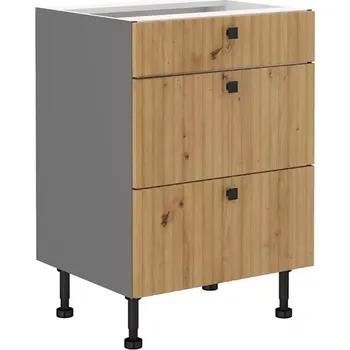 Kuchyňská skříňka Kuchyňská Skříňka AVA dub artisan/antracit 60d 3s bb