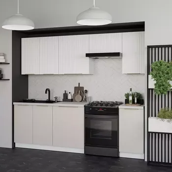 Kuchyňská linka Kuchyňská Linka Tuluza/Nicea 240 cm bez pracovní desky, verze B