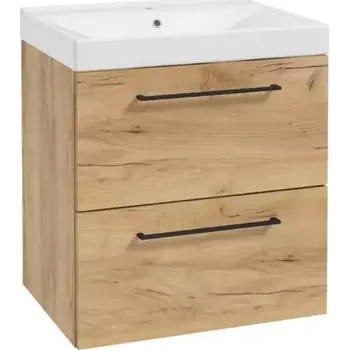 Koupelnový nábytek Skříňka s umyvadlem Vesper 60 zlatý dub