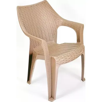 Zahradní sestava Plastová křeslo Ratan béžové