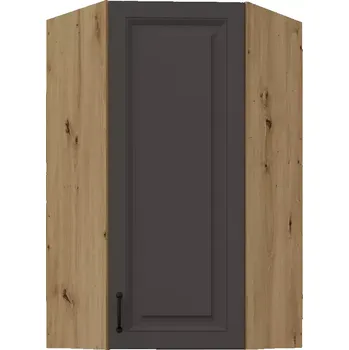 Kuchyňská skříňka Stilo grafit matná/artisan 60x60 GN-108 1F (45°)