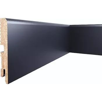 Podlahová lišta MDF Foge LB1 80 černá polmat