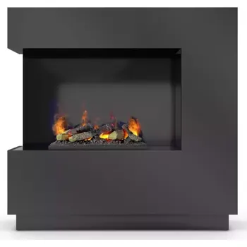 Elektrický krb Zen levý 400/600 černý lesklý