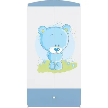 Ložnicová sestava Skříň Babydreams modrá - Modrý medvídek