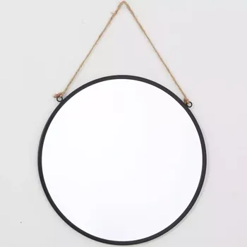 Koupelnový nábytek Zrcadlo kulaté fi29 černé jt02382