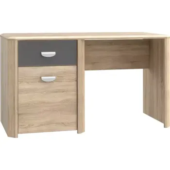 Kancelářská sestava Psací Stůl Yoop Ypb21 130cm Dub Sonoma / Šedá