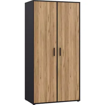 Předsíňová stěna Skříň Mokkaro černá/dub catania