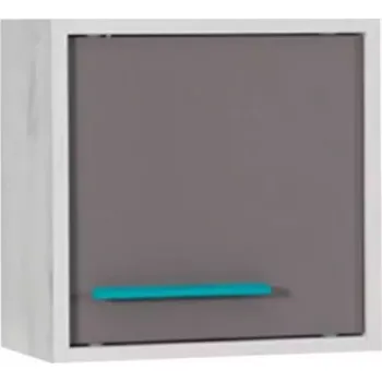 Dětský pokoj Skříňka Rest 35 cm Seda/Dub Bila, Závěsná