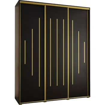 Předsíňová stěna Skříň 45 Canaris 12 190 černá/gold