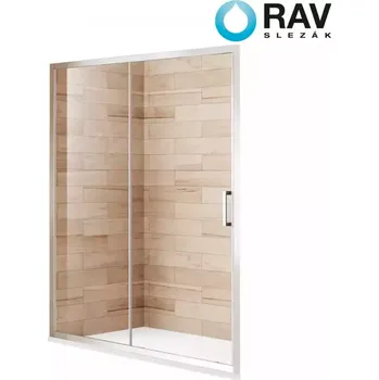 RAV-SLEZÁK Sprchové dveře Patio 140x195 čiré-chrom