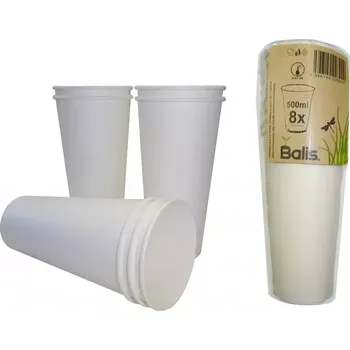 Jednorázové nádobí Kelímek papírový 500ml, 8ks