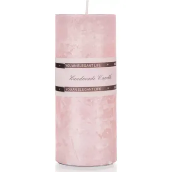 Svíčka Svíčka 5x12cm růžová 64395014