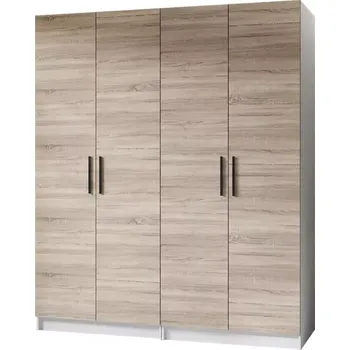 Ložnicová sestava Skříň 2x Gold 2D bílá/dub sonoma