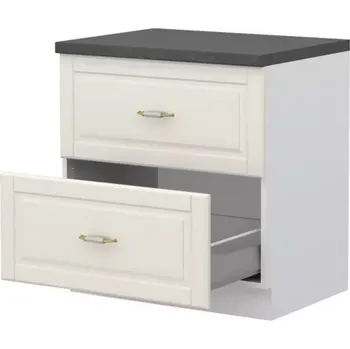 Kuchyňská skříňka Kuchyňská skříňka Evergreen R-80-2MBOX/4 2S ivorymat